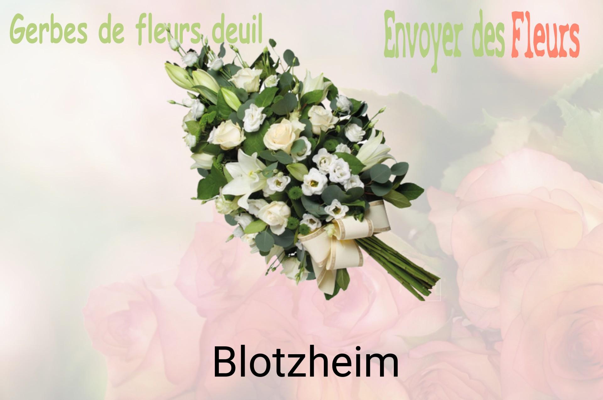 Gerbe de fleurs de deuil livrée à Blotzheim